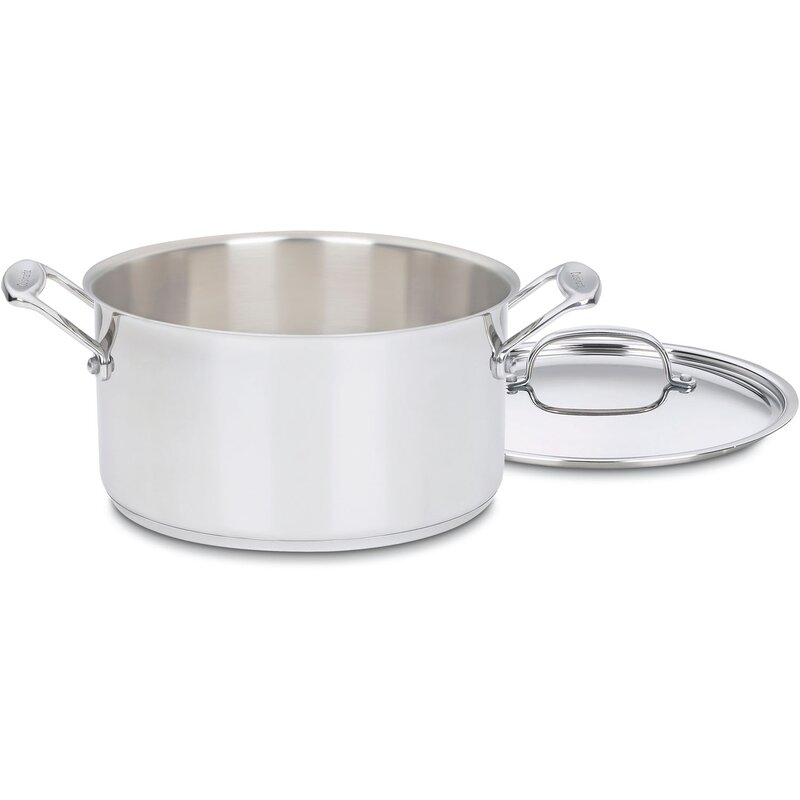 Cuisinart Chef's Classic Stainless Steel Stock Pot with Lid & Reviews Cuisinart Chef's Classic Stainless Steel 10 Qt Stock Pot